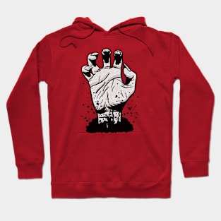 Zombie hand out of ground Hoodie